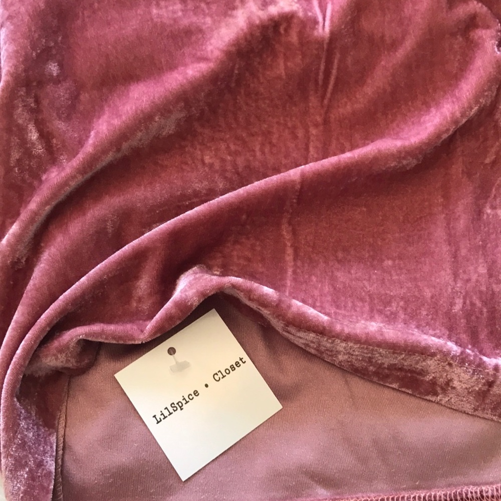 Breanne pink velvet bodycon dress - Picture 6 of 8